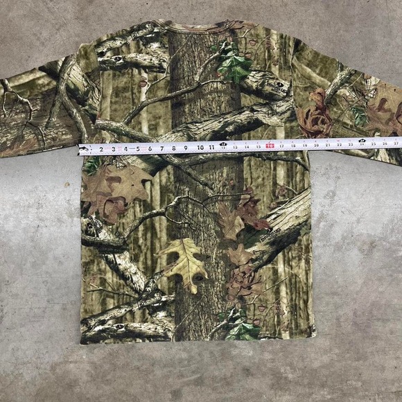 Y2K Camo green and brown long sleeve shirt Size M - Picture 5 of 6